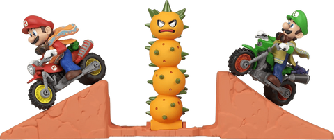 The Super Mario Galaxy Movie Hot Wheels Playset Mario & Luigi Desert Jump