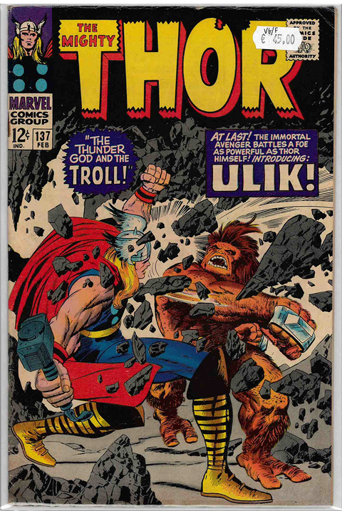 Thor 1st Series #137 VERY GOOD/FINE