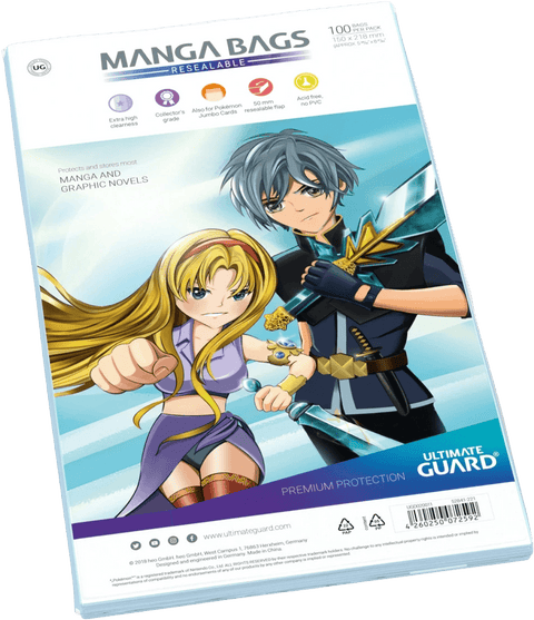 Ultimate Guard Manga Bags Resealable (Pack de 100)