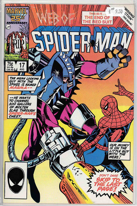 Web of Spider-Man (1st Series) #17 VERY FINE