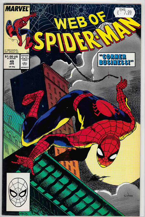 Web of Spider-Man (1st Series) #49 FINE/VERY FINE