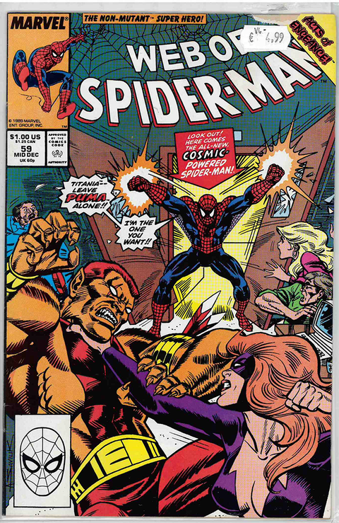 Web of Spider-Man (1st Series) #59 VERY GOOD-