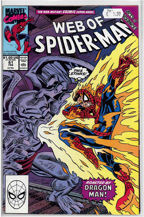 Web of Spider-Man (1st Series) #61 FINE-