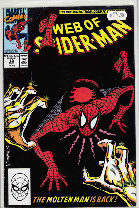 Web of Spider-Man (1st Series) #62 FINE