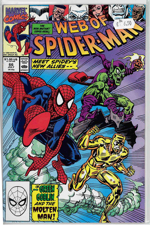 Web of Spider-Man (1st Series) #66 FINE